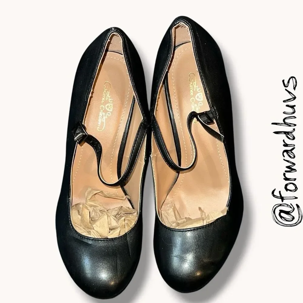Journee Collection Mary Jane Pumps Black Size 9
